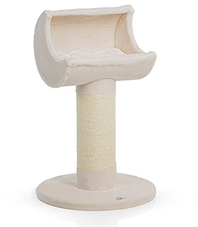 CanadianCat Company | Kratzbaum Luna Lounge - beige | 100 x 60 x 60 cm | Katzenliege, Liegemulde, Katzenbaum