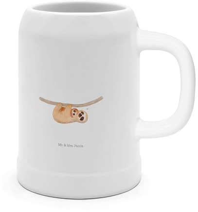 Mr. & Mrs. Panda Bierkrug Faultier Kind - Geschenk, 5 l, Geburt, mom-life, Baby, Mutter, Steinkrüge, Faultier Geschenk, Liebe, Faultier Deko, Kinder,