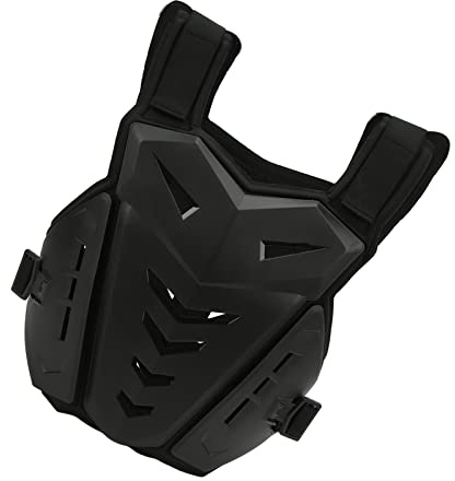Giubbotto Antiproiettile da Motociclista, Equipaggiamento Protettivo da Equitazione Nero Taglia Libera Pieghevole per Lo Skateboard