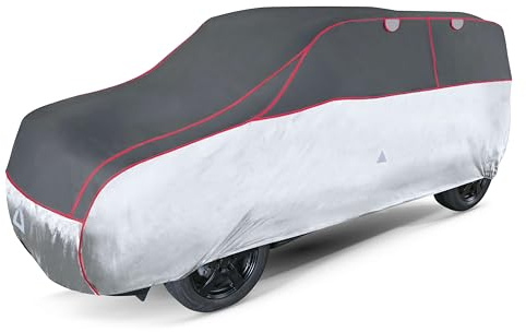 Walser Auto Abdeckplane - Hagelschutz, Garage Abdeckung, Größe 8 - Anthrazit-Silber, 100% Polyester