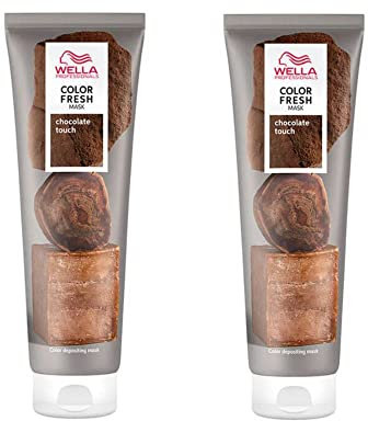 Wella Professionals - Lot de 2 Color Fresh Mask masque coloration temporaire Chocolate 150ml