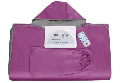 Dremdo Couverture De Sauna, Couverture De Sauna Infrarouge Lointain Oxford Tissu sans Odeur Accueil Sauna Chauffant Couverture Thérapie, Salon De Beauté,Violet