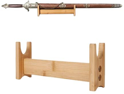 Katana Halterung Einzelner Horizontaler Schwertständer für Katana, Universeller Mittelalterlicher Gladiatorenschwerthalter, Samurai-Schwert-Kreuzritter-Schwert-Waffenständer ( Size : W-19cm (7 1/2) )