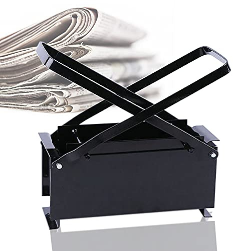 Xigner Gör-det-själv brikettpress, papperspress av metall, papperspress, papperspress, papperspress, log, brikett, tillverkare, för uppvärmning, kaminer, hemverktyg, pappersbriketteringspress, 33 x 15