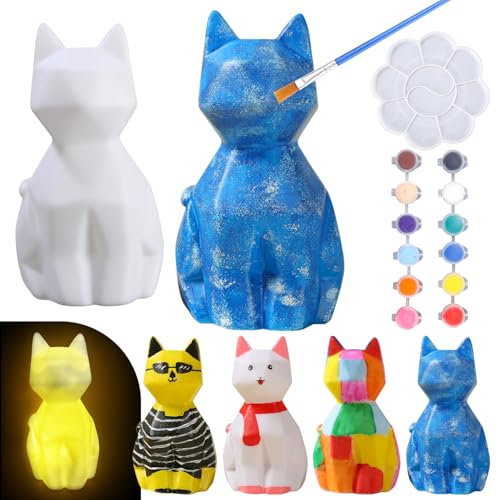 SinLaw Basteln Mädchen 6 7 8 9 10 Jahre,DIY Katze Malset Bastelset,Kunsthandwerk für Mädchen und Jungen,Geschenk Mädchen 6 7 8-12 Jahre,junge 6 jahre geschenkideen,Malset Kinder Katze Geschenke Spielz