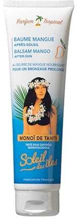 Soleil des Îles | Baume Après-soleil - Parfum tropical - Prolongateur de bronzage - Fabriqué en France