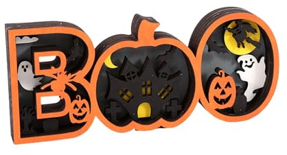 Hrtyvhin Halloween Countdown Calendar Elegant Halloween Wall Hanging Countdown Calendar With LED Light For Kids