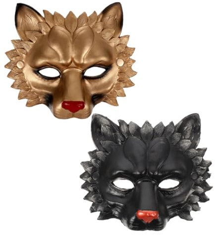 Zerodeko Masque de D'halloween Demi-masque de Mascarade pour Femme Design 3d Léger pour Adultes Garçons Et Filles