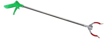 JYARZ Greifer für Senioren Müllgreifer Multifunktionaler Grabber Reacher Kapazitätsverriegelungsgriff Langer Griffclip Aus Edelstahl Greifhilfe Gripper