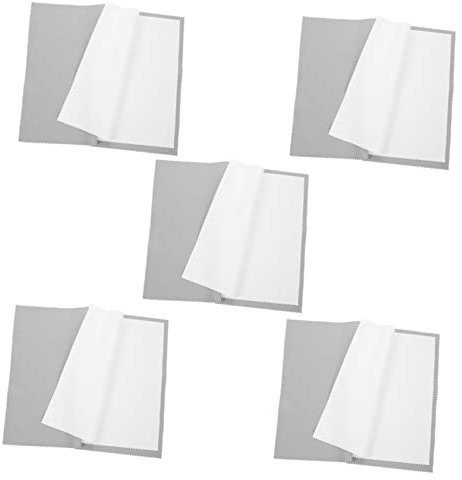 JEWEDECO 5piezas Paños De Limpieza De Joyas Paño De Pulido Toallitas Limpiadoras para Joyería Absorbente y Gemas