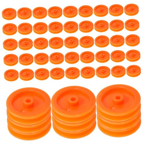 Cabilock 100Stücke Mini Ausrüstung Riemenscheiben Für DIY Modelle Bastelrollen Für Rc Autos Roboter Modellbau Langlebig Vielseitig Einsetzbar Für Lehrzwecke