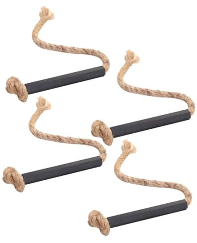 TOYANDONA Allume-feu à Corde en Lin Ciré, 4 Pièces, Allumage Solide et Portable, pour Grill et Camping, Survie en Plein Air
