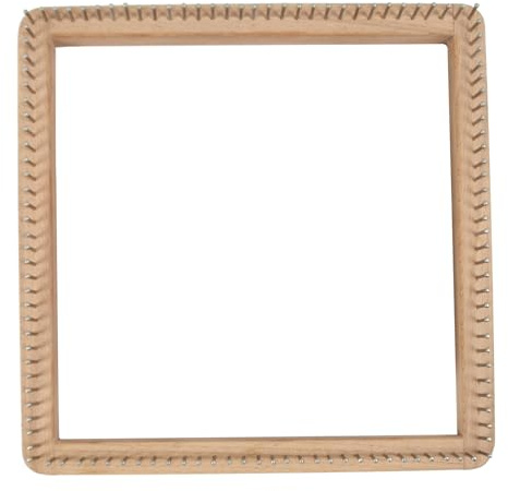 Holzwebmaschine, quadratischer Webrahmen, Werkzeug aus Buchenholz, Hersteller von Schals im Vintage-Stil, kreative Ausrüstung aus Wolle für Socken, Handschuhe