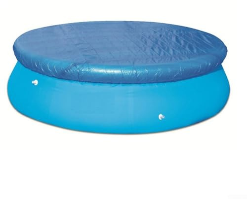 Oniissy Round Pool Cover, Solar Swimming Pool Cover for Above Ground Pools,For Inflatable Family Pool Protector with Drawstring Design (12FT)