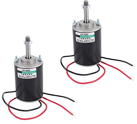 KEALLANS 2X Xd-3420 30W Haute Vitesse Cw/Moteur À Courant Continu À Aimant Permanent Ccw pour GéNérateur Diy (Dc 12V 3000Rpm)