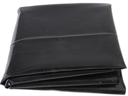 Kuuleyn Fine di laghetto, Fodera HDPE per laghetto di Pesce, Fodera per laghetta di Pesce 0,5 mm Pieghevole Facile da Taglio a Prova di foracoltura percole per laghetta per (1.2 X 2.1m)