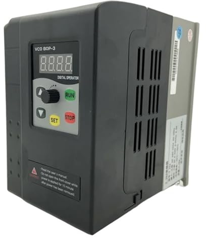 MONIZMVC Variateur de fréquence 3kW VFD AC 220V, 1,5kW, 2,2kW, variateur de fréquence, variateur de Vitesse for Moteur triphasé(1PH220V_3PH220V_1.5KW)