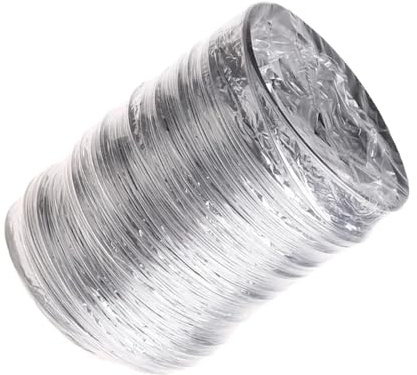 YANSHUYU frånluftsslang slang flexibelt rör ventilationskanal ventilationsslang torkhuva frånluftskanal ventilationsslang (1 m)