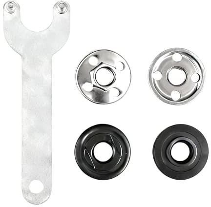 Serrage pour Meuleuse Angulaire – Kit de Connecteurs pour Meuleuse d'Angle, Écrou Rapide Meuleuse avec Plaques de Serrage à 4 Trous, Compatible avec les Meuleuses d'Angle de 100 mm