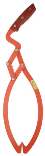 Ipetboom Heavy Duty 2-Claw Timber Claw Log Lifting Hook Nonslip Log Dragging Grabber Skidding Tongs for Forestry and Garden Use