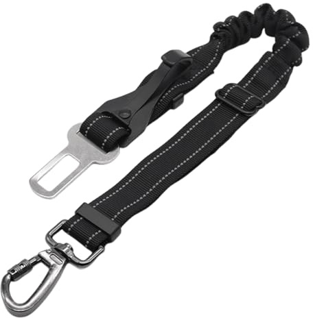 Bilbälte för hundar | elastiskt flexibelt husdjurssele | hundbälten för bil | för hundvalp resor utomhusresor dagliga promenader fordon