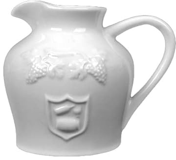 Holst Porzellan BAD 001 Saftkrug Bardolino 0,4 L, Porzellan, Weiß, 13 x 9.5 x 11 cm