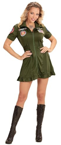 W WIDMANN MILANO Party Fashion - Costume de pilote de chasse, robe, uniforme, pilote de chasse, aviatrice, carnaval