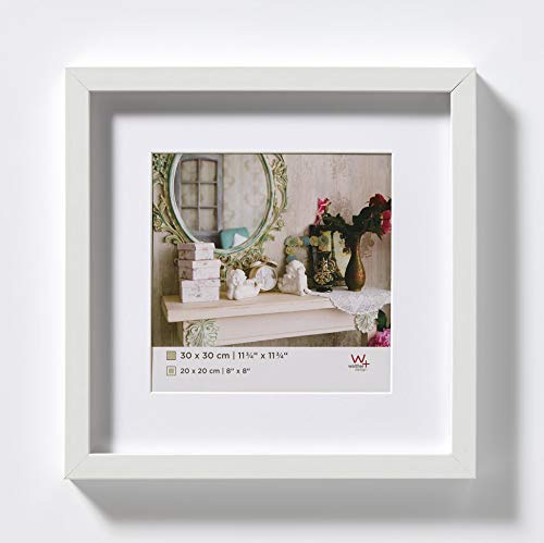 walther design Stockholm 3D Holzrahmen 20x20 cm weiß