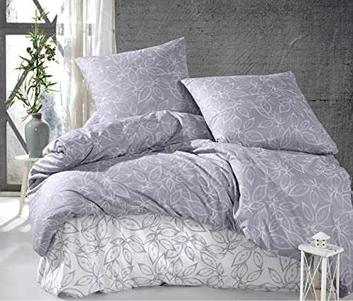 Explodo Home 2-3 teilig Bettwäsche Set 100% Baumwolle Renforce mit Reißverschluss (135 x 200 cm)