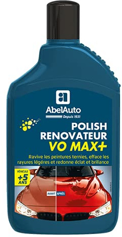 ABELAUTO Polish Rénovateur VO MAX+ pour Toutes Peintures Métalisées ou Non 500 ml