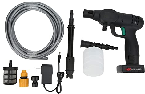 Lavadora de Autos sin Cable,lavadora a Presión sin Cable,limpiador Eléctrico Portátil,pistola Rociadora Batería de Litio de Alta Presión Alimentada por Nosotros 110-240v para Lavar Autos, Cercas, Jard