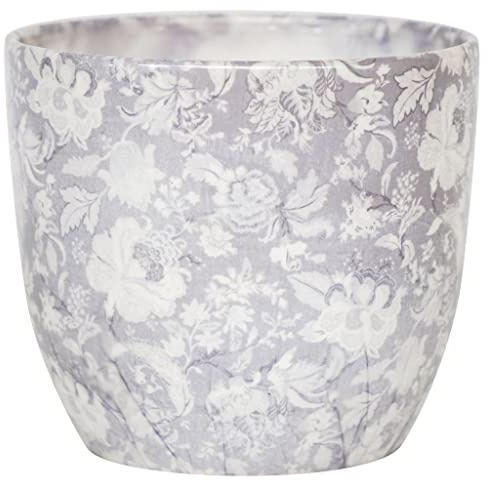 Ivyline Pflanzgefäß, Keramik, Grau, 13 cm
