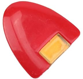 zalati Gessetto da cucito con pennarello per sarta, custodia in plastica rossa, gesso giallo, taglia unica
