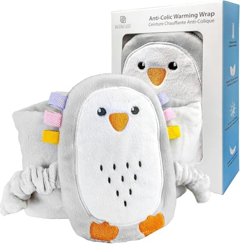 Bouillotte bebe anti colique ❘ bouillotte bebe - Soulage les douleurs d'estomac et coliques - Ceinture peluche thérapie chaude ou froide réglable velcro efficace et douce pour le confort des bébés
