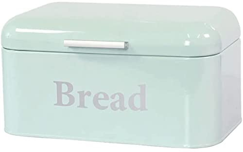 ABGRC Cocina Panera Caja de Pan de 6L/211oz, contenedor de Almacenamiento de Pan de Metal con Tapa abatible, Soporte de Pan Vintage, contenedor de Almacenamiento de Pan para encimera Decoración