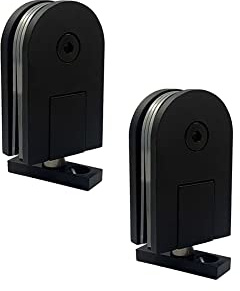 Aiyomi Charnières De Porte en Verre sans Cadre 360 Degrés Charnière Pivotante pour Porte en Verre Pinces À Verre Vitrine Accessoires De Douche Roulement 35Kg Convient Au Verre Trempé De 5 À 12mm