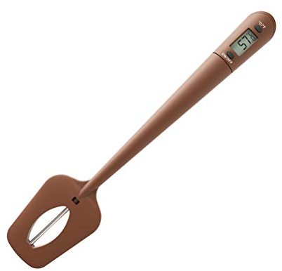 Digitales Süßigkeiten Spatel Thermometer, Fleisch und Süßigkeiten Thermometer, Temperaturmesser, Rührer in Einem, Back und Rührwerkzeug (Schokolade)
