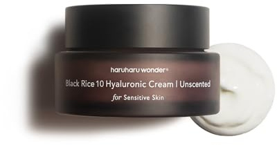 Haruharu Wonder Black Rice 10 Hyaluronsäure-Creme (unparfümiert) 50ml | Für empfindliche Haut, Unterstützt Hautbarriere, Gesichtscreme, Tiefenfeuchtigkeit & Pflege, Tierversuchsfrei, K-Beauty