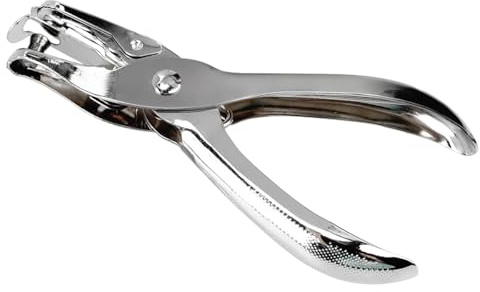 Luckious Perforadora de un solo agujero, punzonadora de mano, herramienta de corte circular para manualidades, álbumes de recortes, precisión sin esfuerzo para documentos organizados (6 mm)
