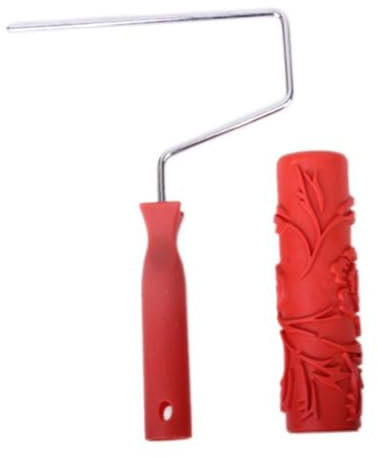 Homoyoyo Malerrolle Für Blumen-farbrolle Farbrolle-wanddekoration Aus Strapazierfähigem Gummi Hartplastik Und Metall Mit Rotem Kunststoffgriff