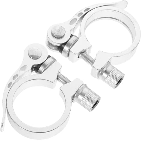 Sosoport 6stücke Aluminium Legierung Schnellspanner Sitzrohrklemme Für Rennrad Und Mountainbike Installieren Passend Für Sitzrohre Zufällige Farbe