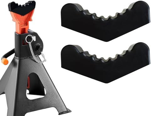 6Ton Universal Jack Stand Pad Rubber Slotted Lfiting Lift Pads Frame Rail Pinch Weld Floor Adaptor Car Repair Tool Safety Grip Pads