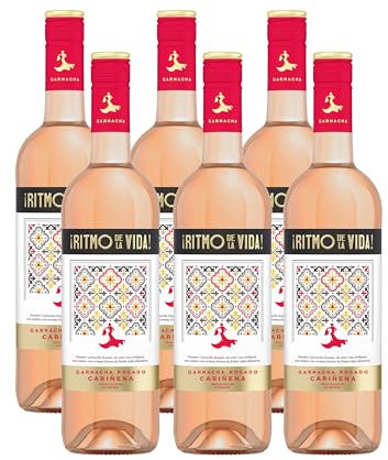 Ritmo de la Vida Garnacha Rosado Wein – Halbtrockener Roséwein aus Spanien (6 x 0,75l)