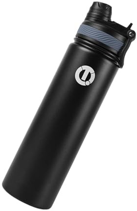 Sport-Wasserflasche, 650 ml, isolierte Wasserflasche, Edelstahl-Fahrradflasche, auslaufsichere Metall-Wasserflasche, verstellbarer Deckel, Metall-Trinkflasche, Fahrradwasserflasche für Fitnessstudio,