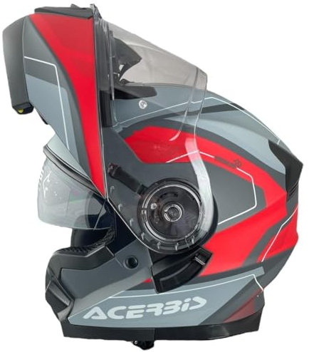 Casco Modular ACERBIS SEREL Rojo y Gris 22-06 (M 57/58)
