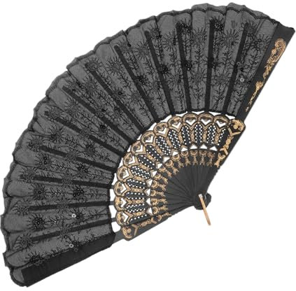 Alipis Handfächer Zur Hochzeit Handgefertigt Faltbares Design Für Dekoratives