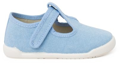 Pisamonas Pepitos Barfotaskor Läder Tyg Med Kardborreband Size 23 Color Blå
