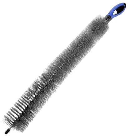 PACKOVE Brosse De Nettoyage Domestique Longue pour Radiateur Et Condenseur, Poils Fermes en PVC, Résistance Aux Rayures, Outil Pratique pour Dépoussiérage Et Entretien Ménager