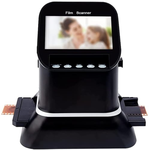 Escáner Digital de Películas y Diapositivas, 120 Escáner de Películas de Alta Resolución, Conversión de 35 mm, 135, 126, 127 Negativos y Diapositivas a JPEG Digital, Convert,con Pantalla LCD de 4,3