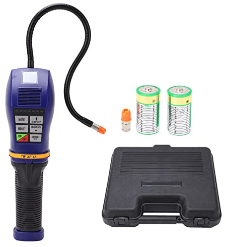 Detector de fugas de gas Gearwell, medidor de gas refrigerante halógeno, probador de fugas, detector de gas de sensibilidad de 7 niveles con alarma de luz sonora